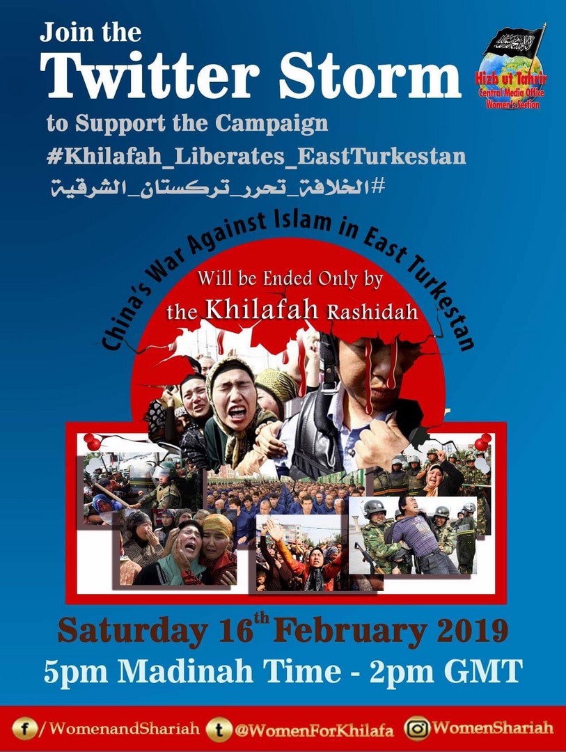 2019 02 16 Twitter Storm China War Against Islam in ET EN