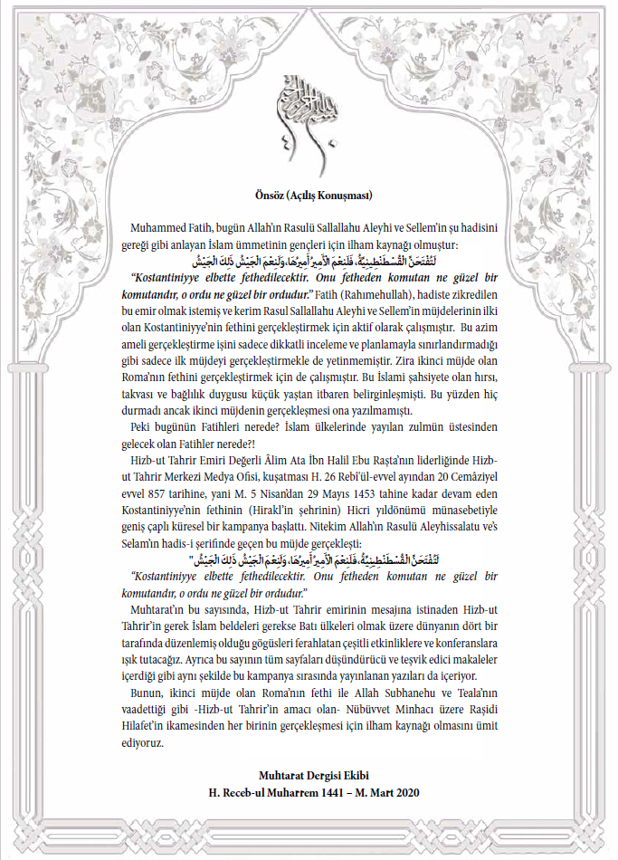 Muhtarat SAYI 45 mukaddime