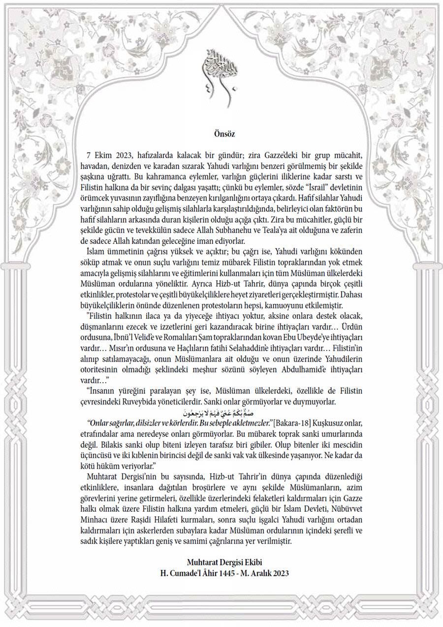 Muhtarat SAYI 51 onsoz
